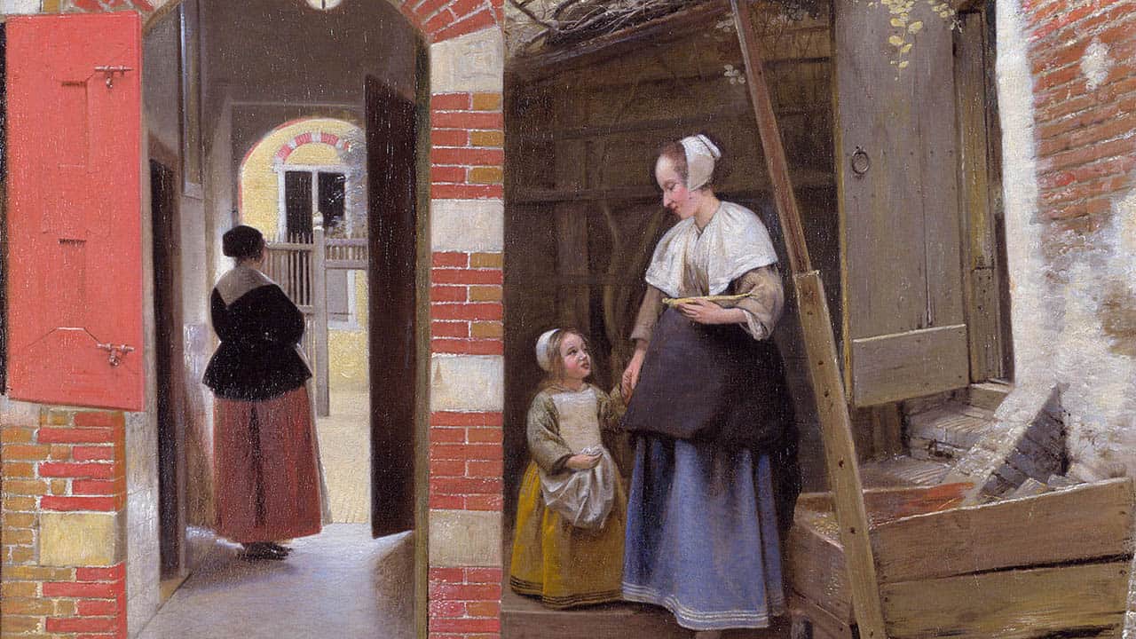 Pieter de Hooch schilderij Delft