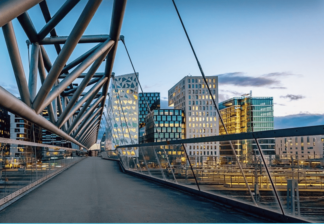 Brug met gebouwen Meerdervoort