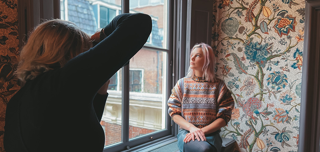 Instameet Pieter Teylers Huis foto bij raamkozijn