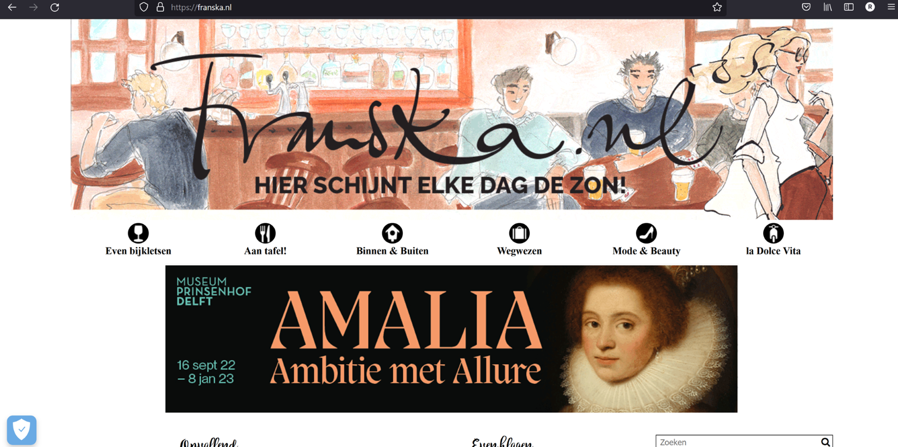 Display banner Museum Prinsenhof